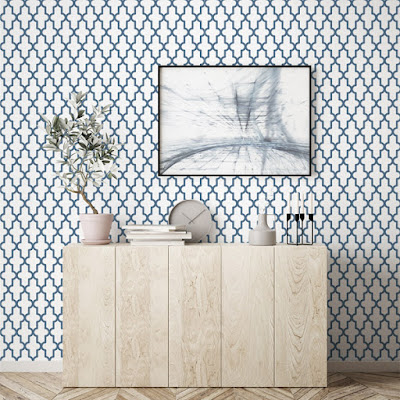 Papel Pintado Geometrico 027 - Estilo Nórdico Interior de Estilo nórdico con papel de pared Geométrico