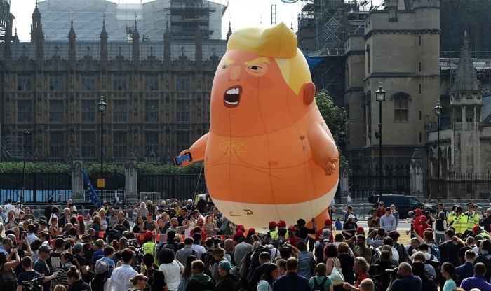 Viral: El 'bebé Trump' encabeza las protestas en Londres Viral: El 'bebé Trump' encabeza las protestas en Londres