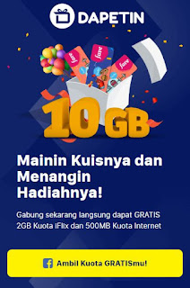 Dapetin Kuota Internet Gratis Nih! lomba