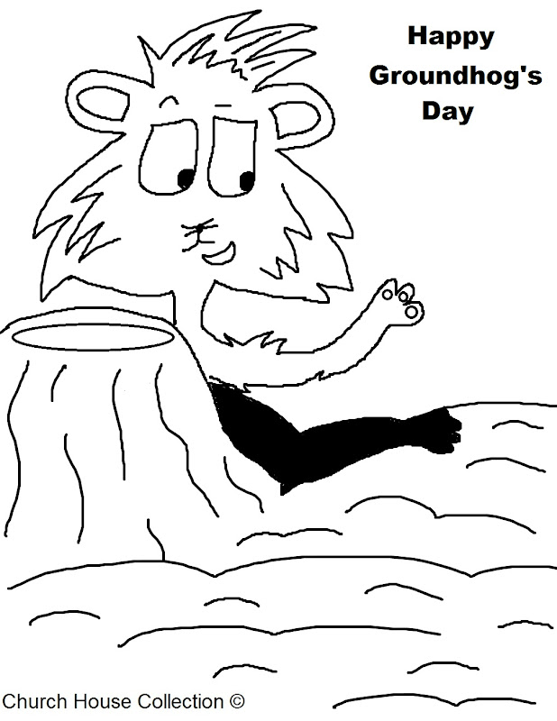 Groundhog Day Coloring Pages For School Teachers title=