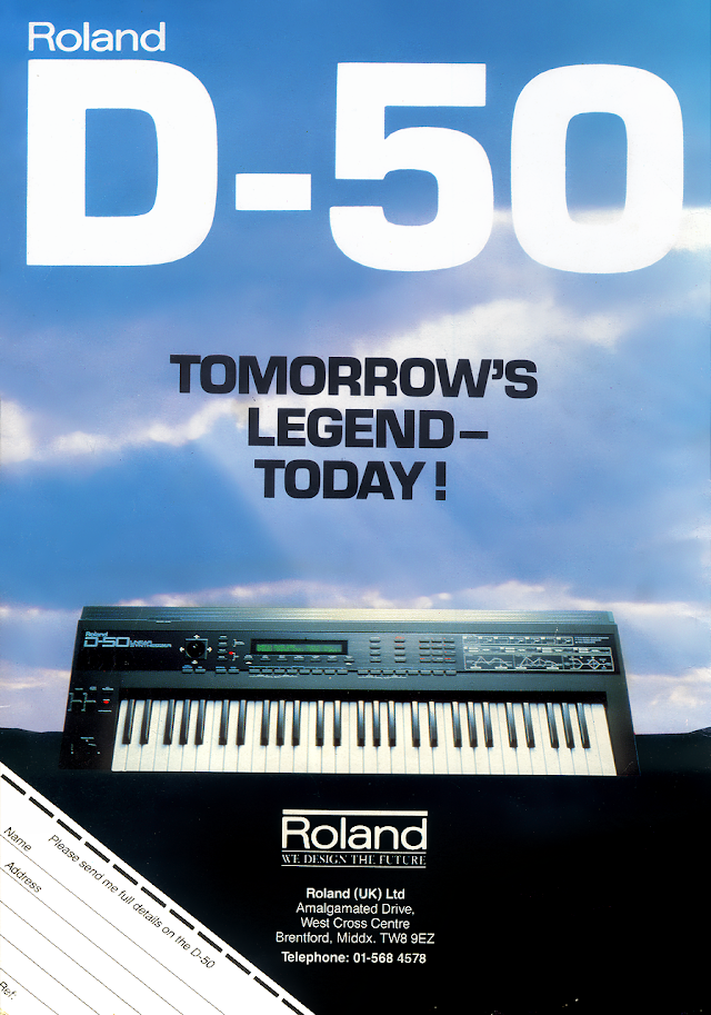 Original UK advert for the Roland D50