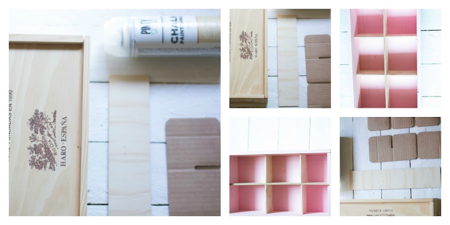 Joyero caja de vino diy 