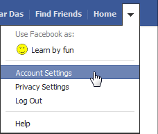 See your Facebook username in account settings