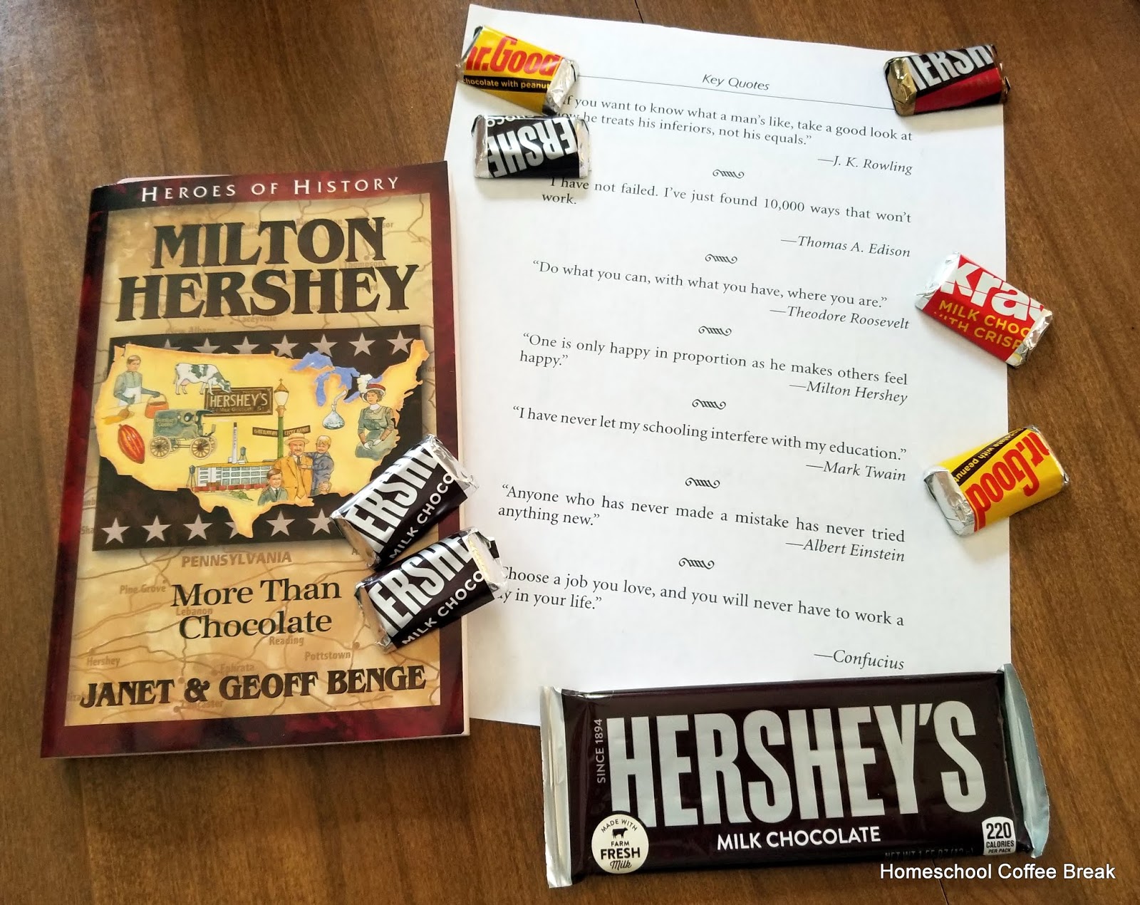 HS Coffee Break Heroes of History from YWAM Publishing Milton Hershey
