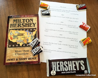 Heroes of History from YWAM Publishing - Milton Hershey - A Homeschool Coffee Break Review for the Homeschool Review Crew on @kympossibleblog.blogspot.com
