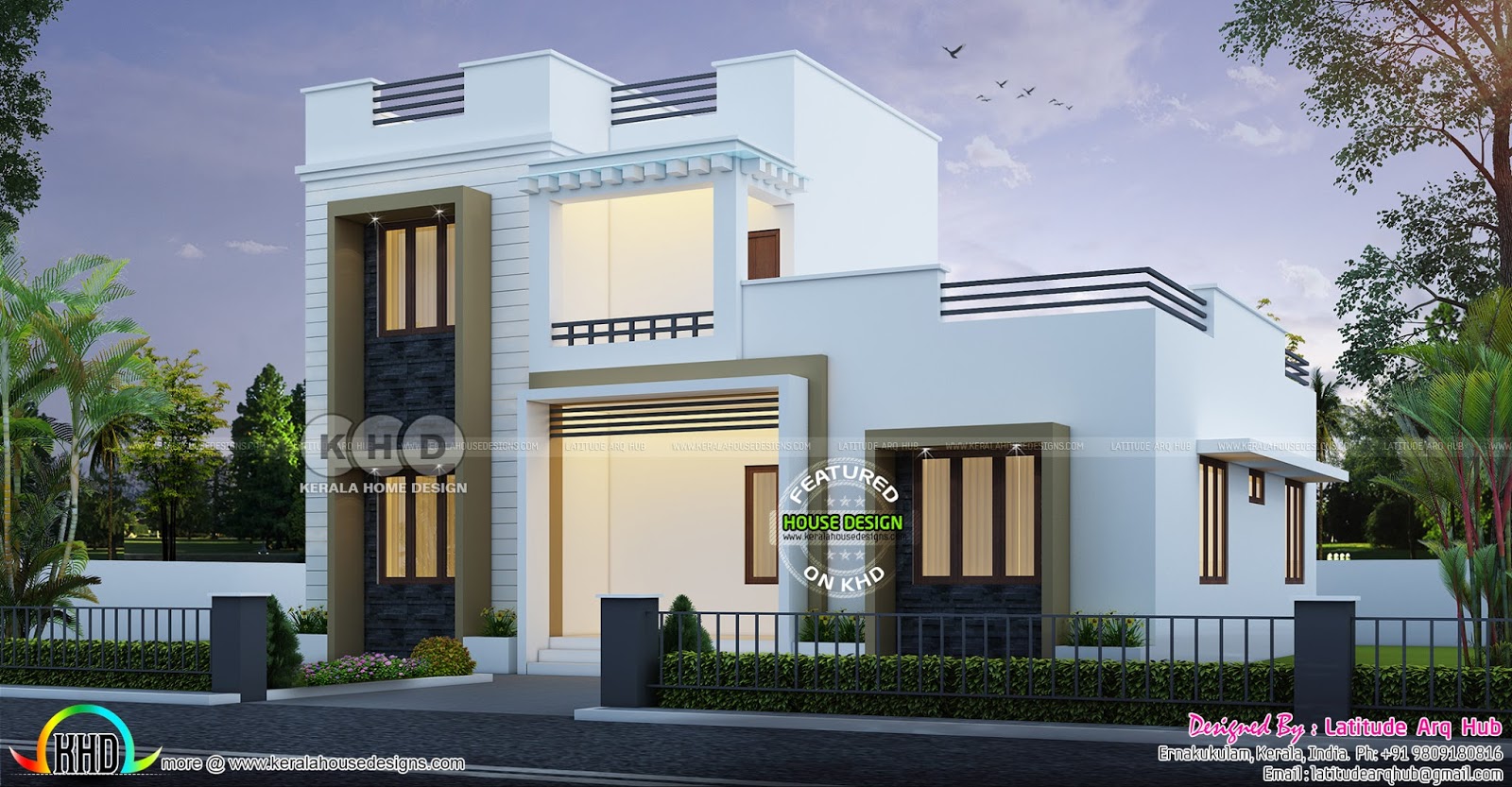 26 5 Lakhs Cost Estimated 3 Bedroom House Plan Kerala