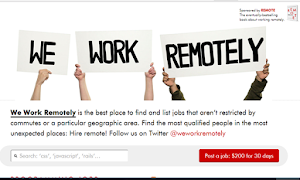 We Work Remotely is a top freelancing site for remote workers