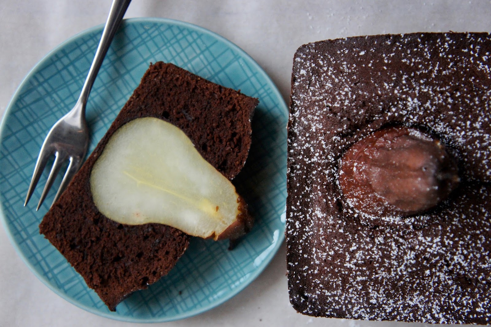 REZEPT: glutenfreier Schoko-Birnen-Kuchen ♥ Ein glutenfreier Blog
