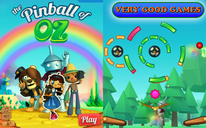 Pinball of Oz - free fun arcade game on the blog for gamers Very Good Games