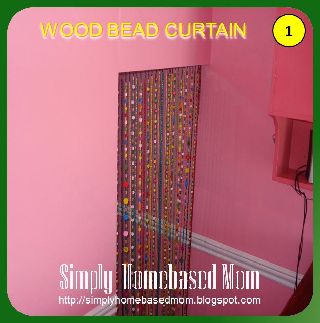 Simply Homebased Mom The Practical Filipina Wood Bead Curtain (DIY)