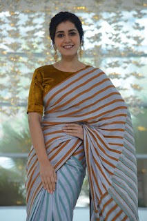 Actress Raashi Khanna New Stills at Prati Roju Pandage movie success meet Actress Raashi Khanna New Stills at Prati Roju Pandage movie success meet