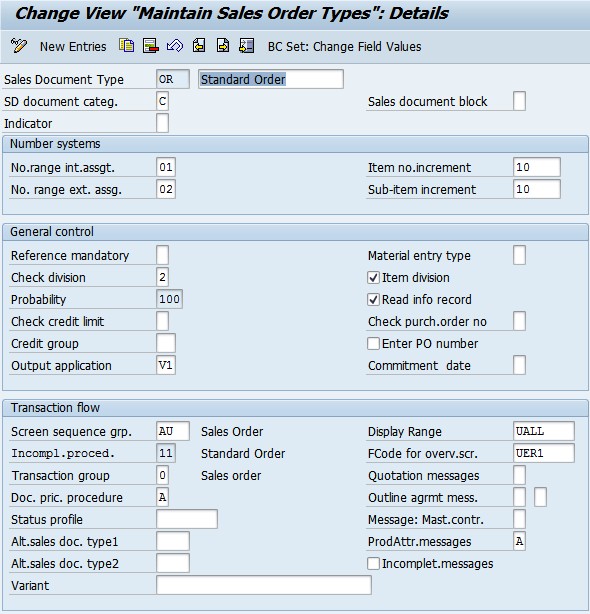 SAP Tutorials Sales Document Type Control in SD