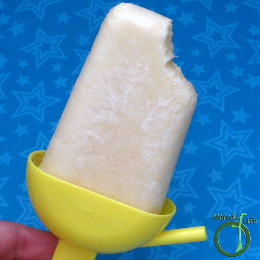 Morsels of Life - Pineapple Ginger Popsicles - DEnjoy some pineapple ginger popsicles - sweet pineapple with a bit of gingery zing in a creamy yogurt base.