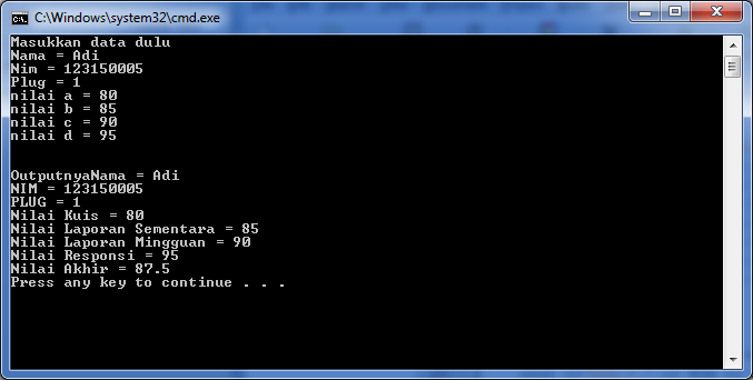 Contoh Program Sederhana C++ #3 - Bahasa Pemrogaman