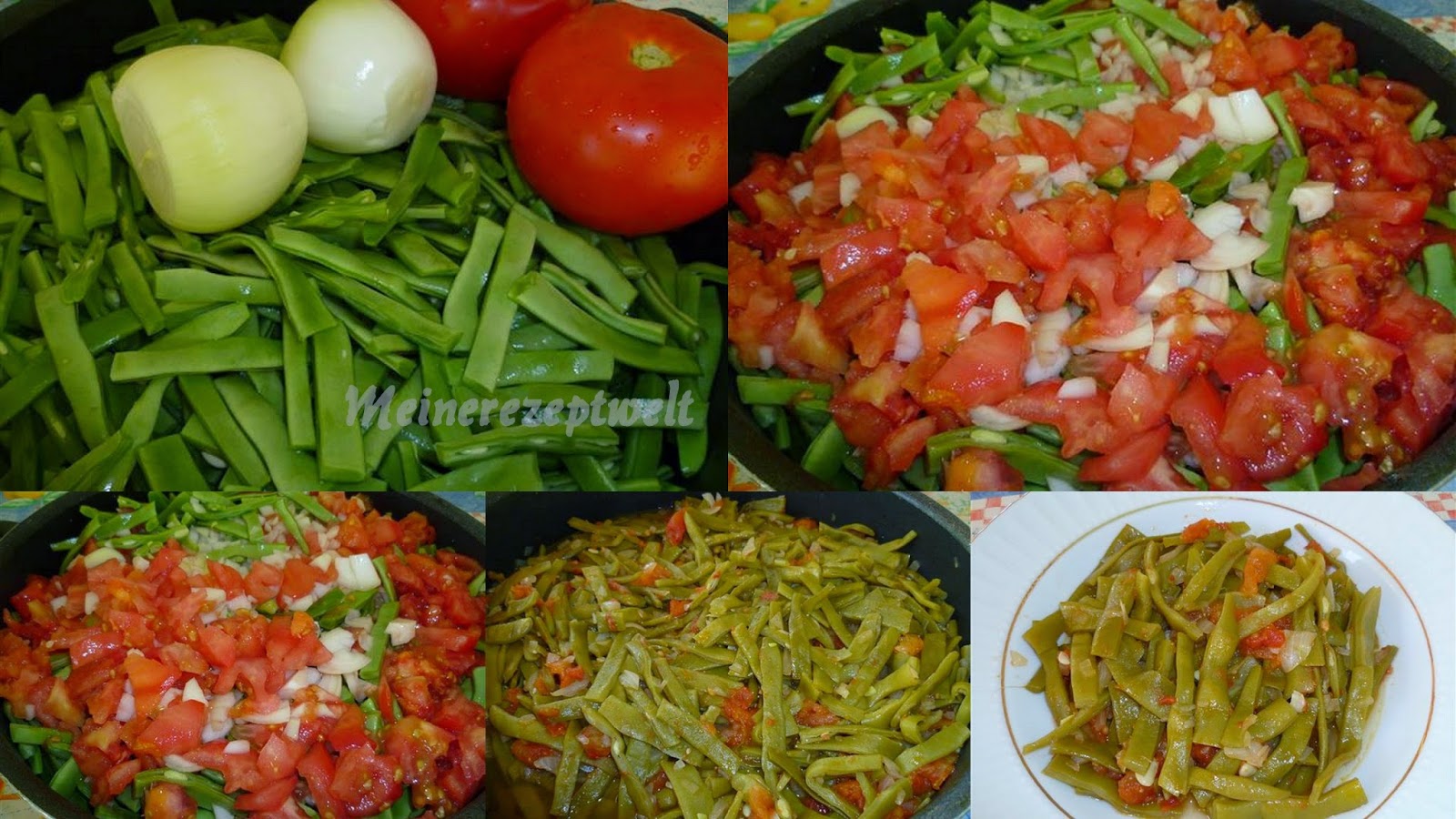 Meine Rezeptwelt: Schneidebohnen mit Olivenöl- Zeytinyagli taze fasulye