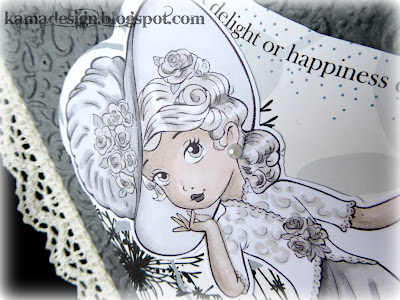 The lady paper shelter card detail