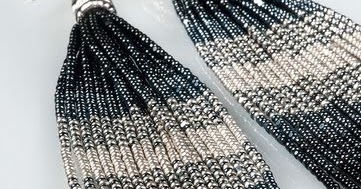 tassel tutorial beaded earrings