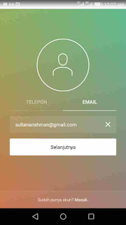 Buat Akun Instagram "instagram"- Aplikasi untuk share foto