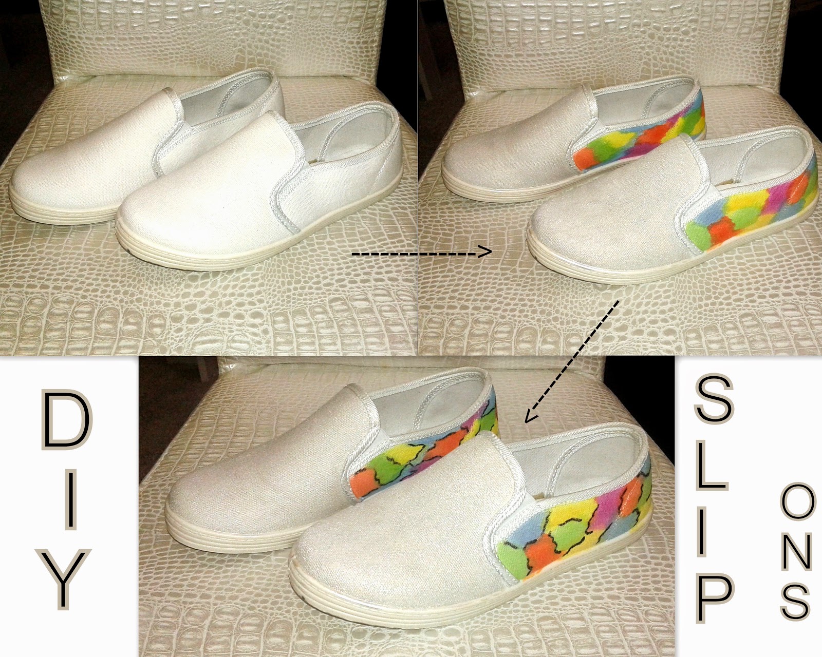 DIY, floral print slip ons, trend slip on sneakers, colorful slip on sneakers, diy slip ons, diy project