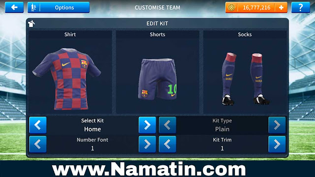 Kostum Dream League Soccer Barcelona 2019 Home Kostum Dream League Soccer Barcelona 2019 Home