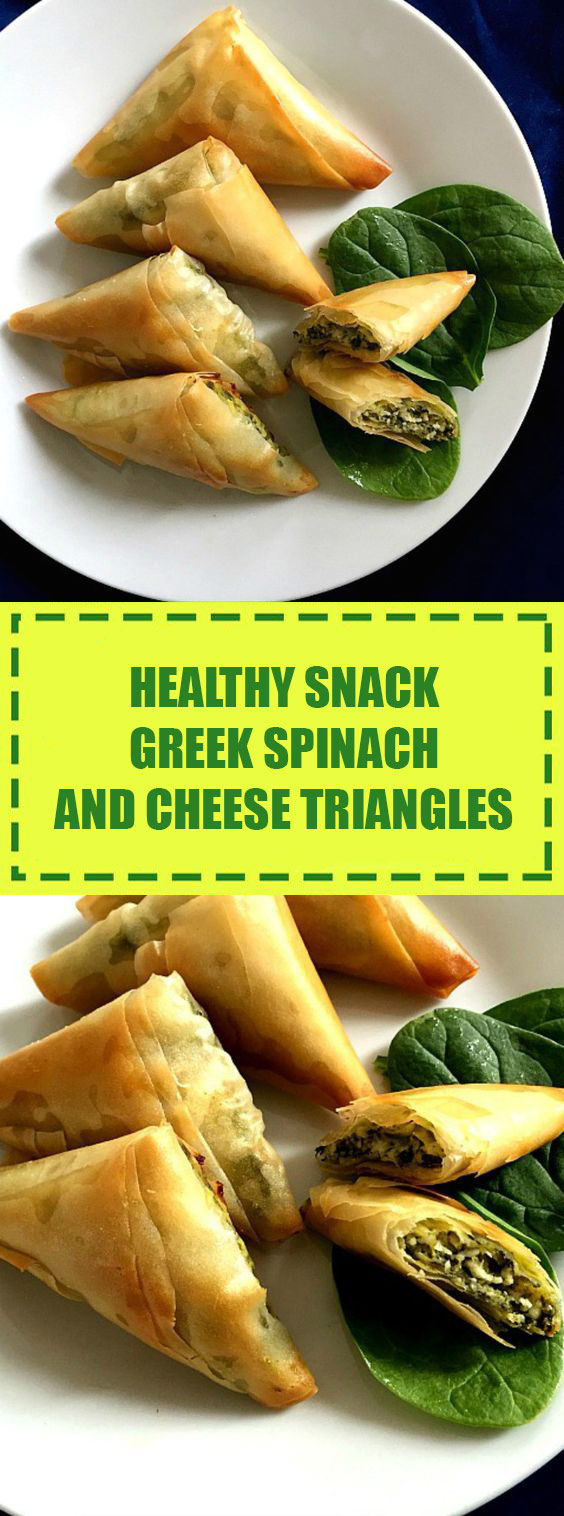 Greek Spinach and Cheese Triangles Greek Spinach and Cheese Triangles