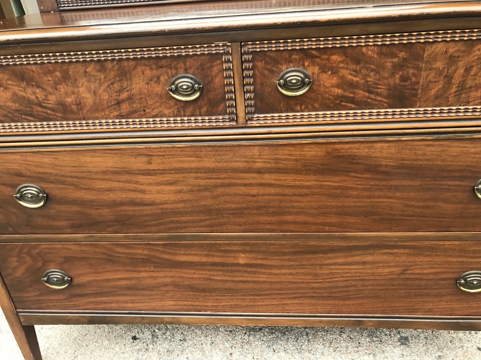 Circa Modern Berkey Gay Antique Walnut Dresser Sold