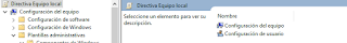 configuracion de equipo