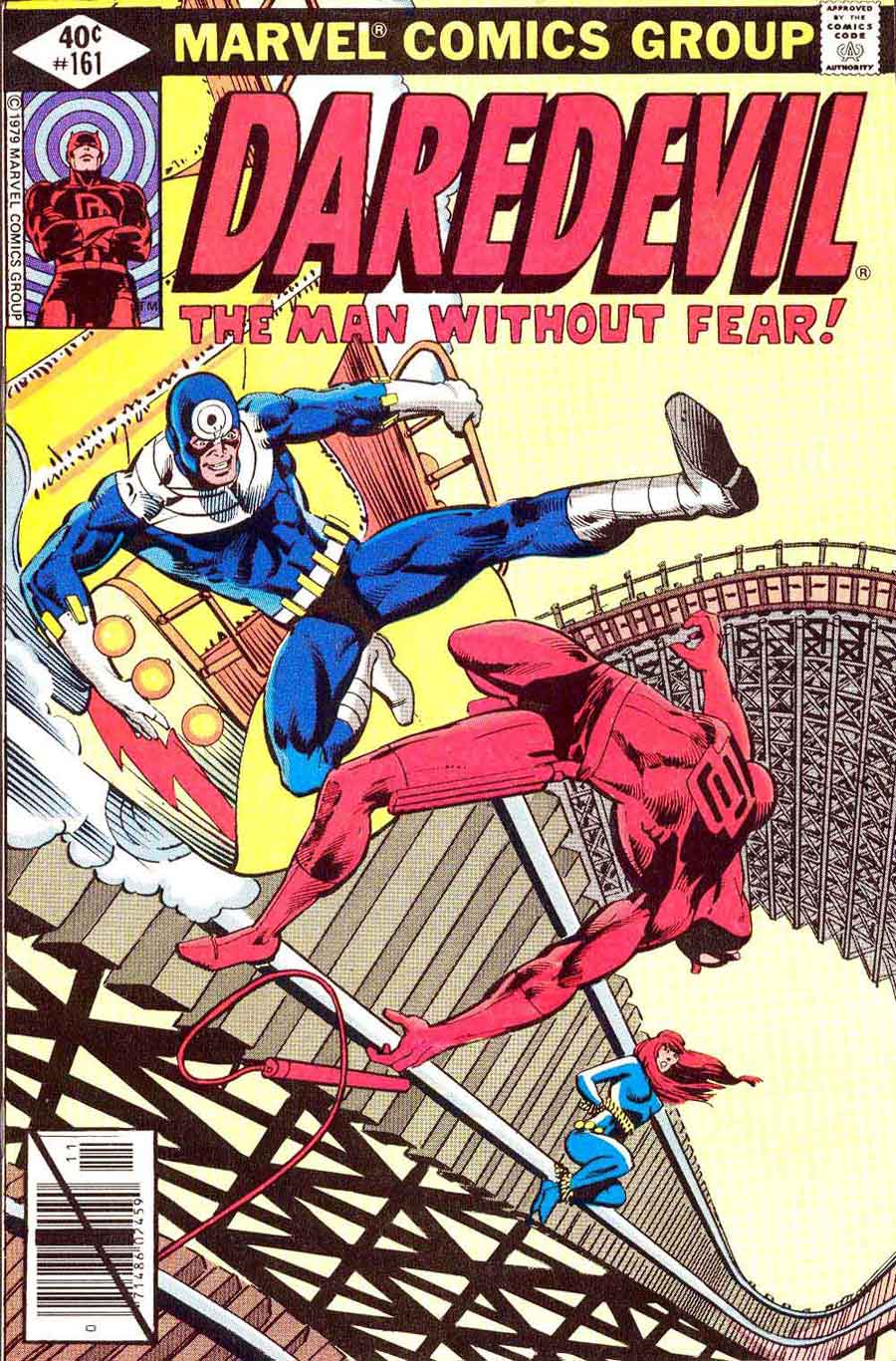 Daredevil v1 #161 bullseye marvel comic book cover art by Frank Miller Daredevil v1 #161 bullseye marvel comic book cover art by Frank Miller