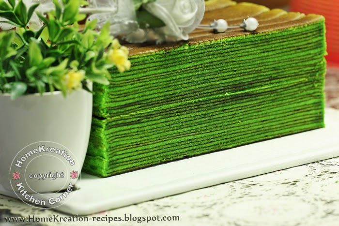 HomeKreation - Kitchen Corner: Evergreen Layered Cake (Kek 