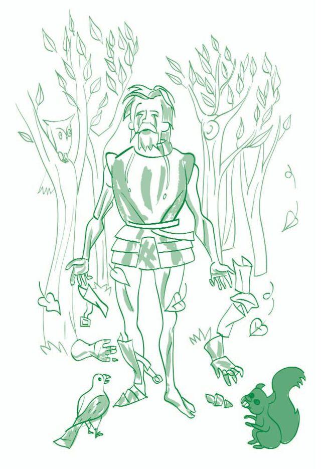 El castillo del conocimiento - ilustración: Mario Diniz - © FAD 2009 El caballero de la armadura oxidada-El castillo del conocimiento-ilustración: Mario Diniz-© FAD 2009