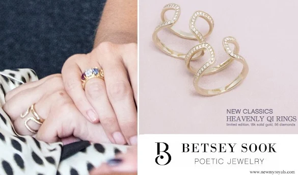 Princess Marie Jewelry - Betsey Sook Heavnely Qi Diamond Ring