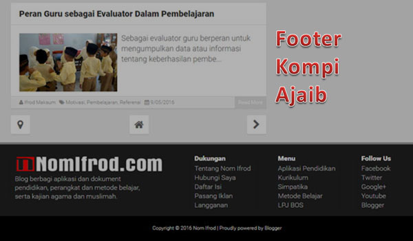 Cara Mudah Membuat Footer ala KompiAjaib.com Cara Mudah Membuat Footer ala KompiAjaib.com