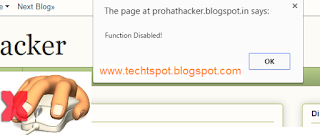 Disable Right Click in Blogger with Pictures