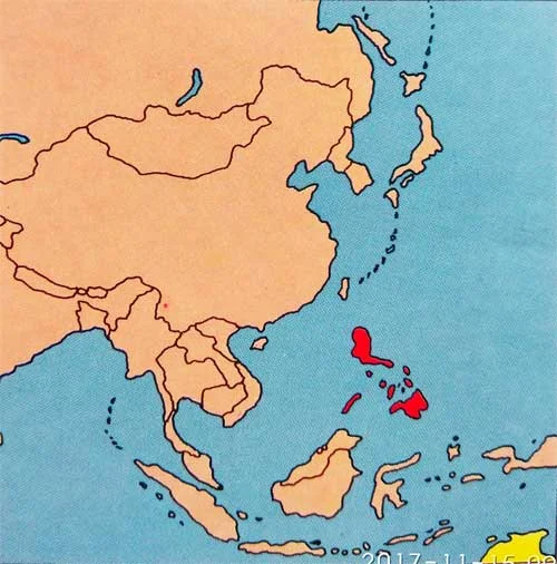 Gambar Peta Letak Negara Filipina
