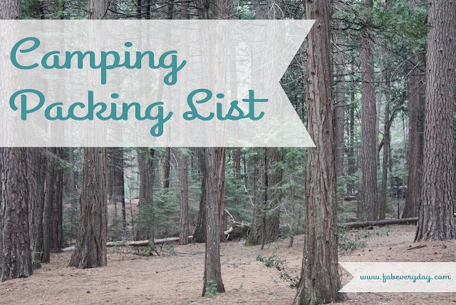 The Ultimate Camping Packing List
