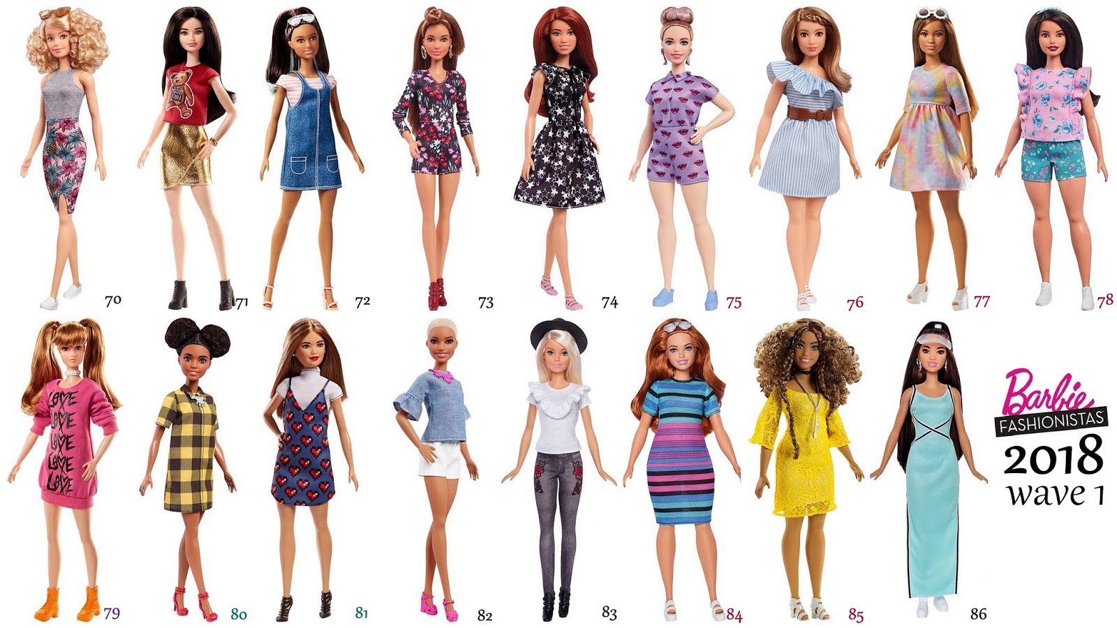 Barbie Fashionistas Checklist