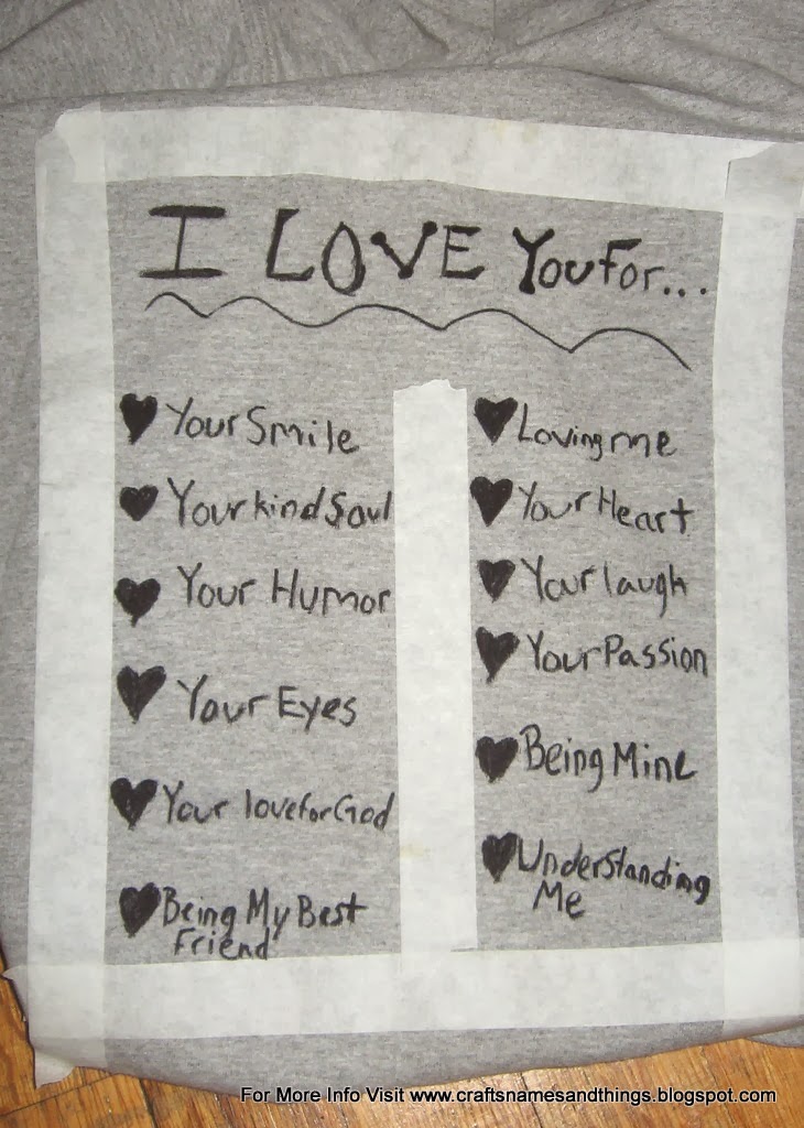 Crafts, Names, And Things!: DIY Valentine Sharpie Marker T-shirt