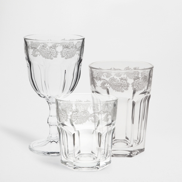 copas de cristal para el verano de la firma Zara Home
