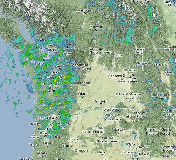 Cliff Mass Weather Blog Tale of Two Radars Rainshadow and Windward