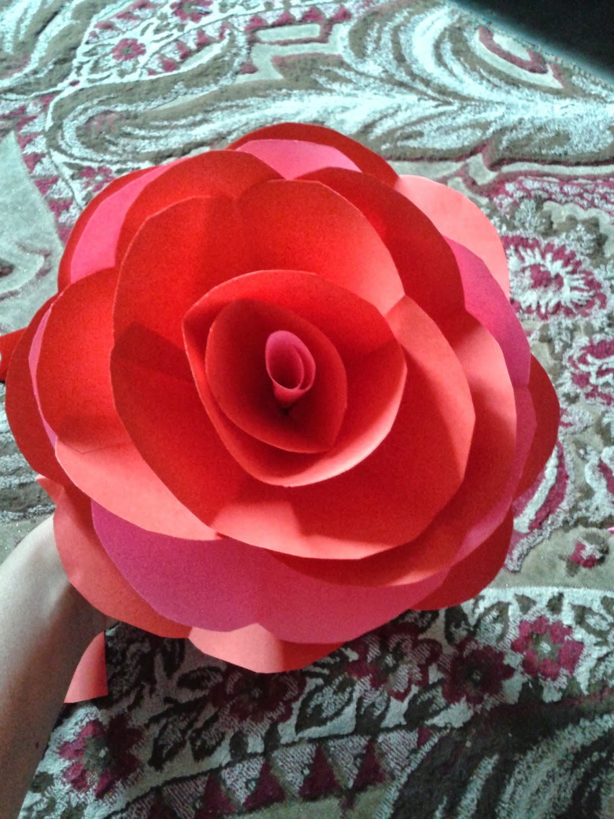 Cik Pepatung DIY Bunga  ros besar mudah Rose Foam 