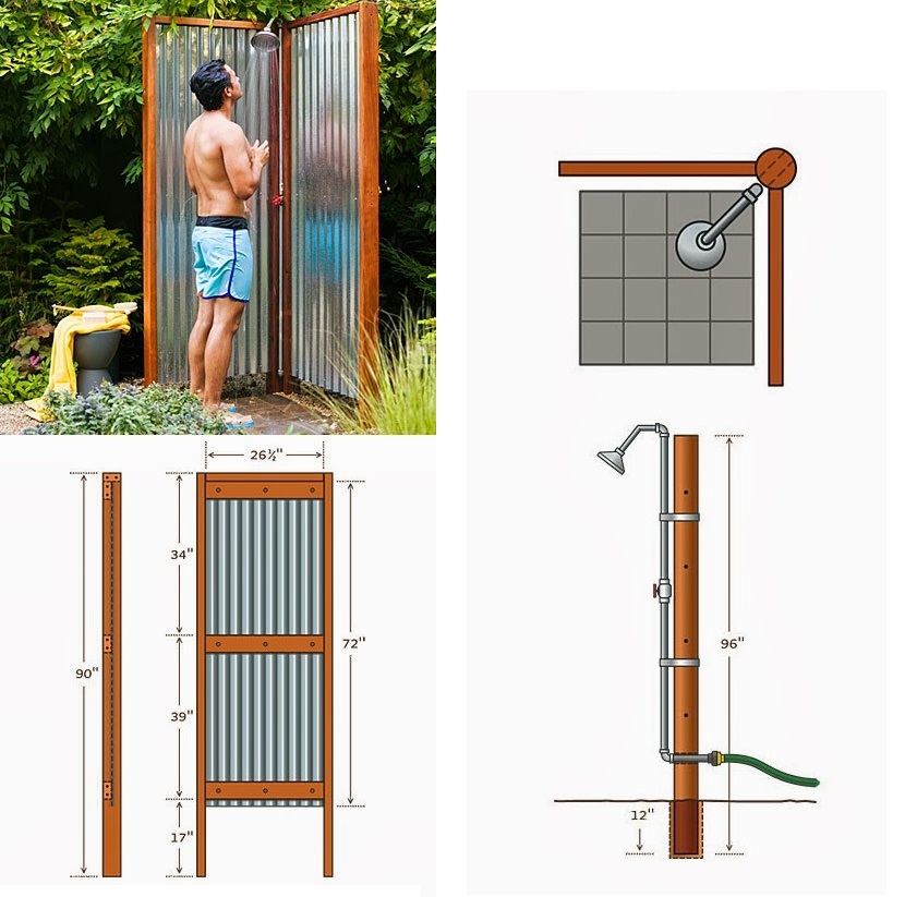 How to Build an Outdoor Shower DIY_Crafts