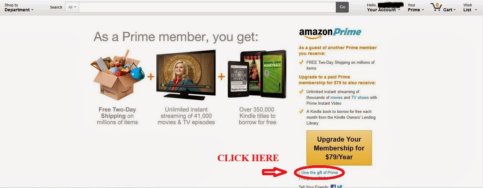 Tech Olympiad How To Gift Amazon Prime Membership
