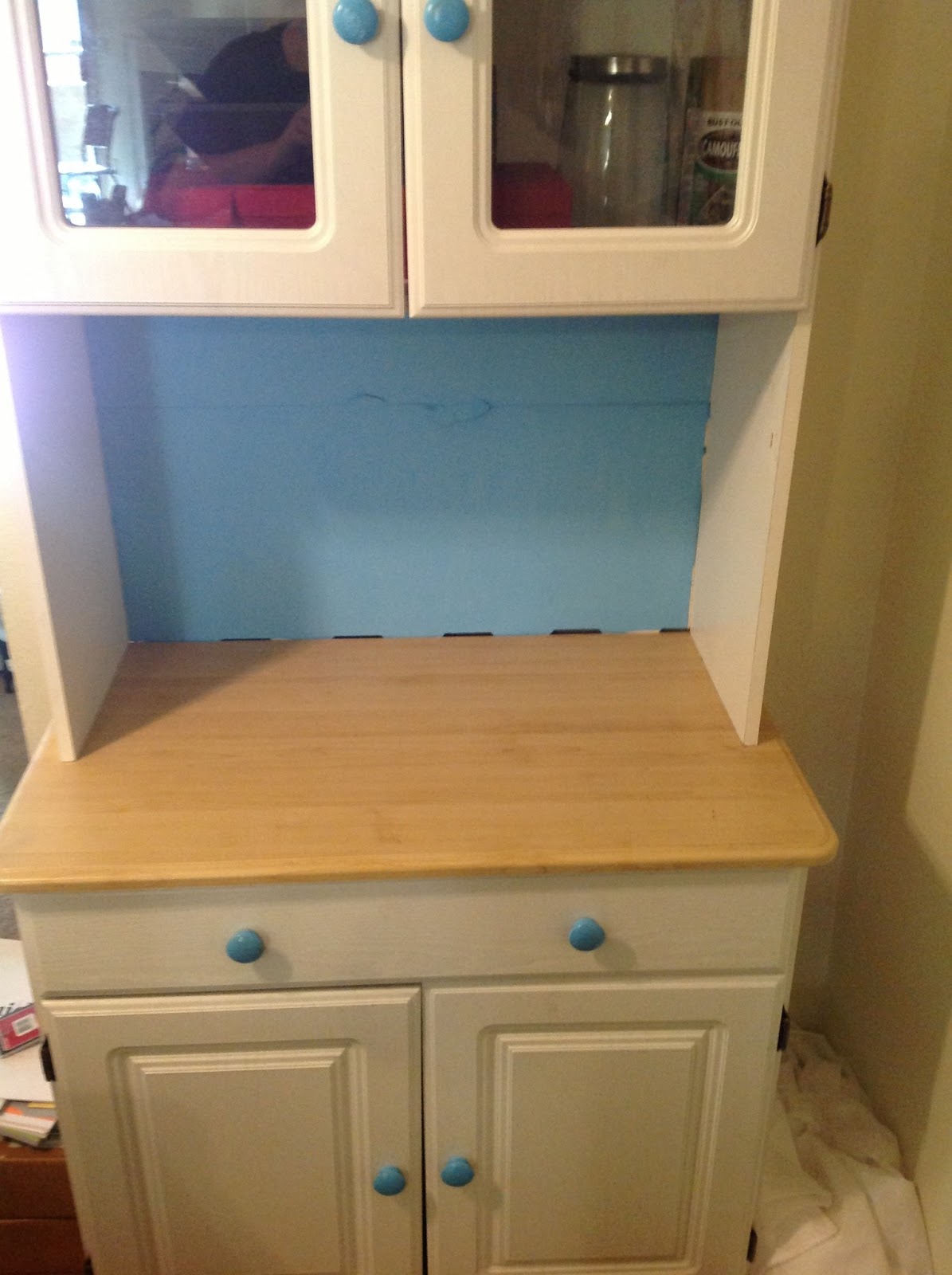 Crafty Lady Repurposing China Hutch