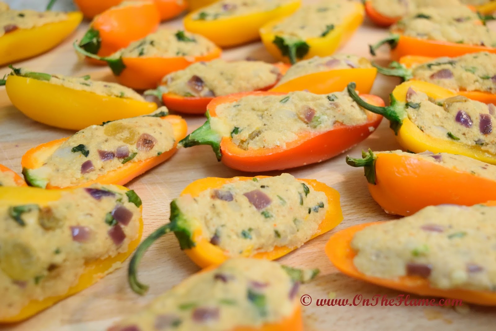 On the Flame by Rekha Nahata Stuffed Sweet Mini Peppers