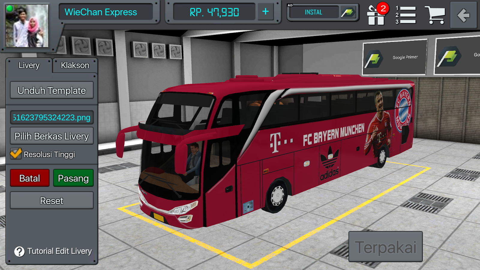 SIM Ware livery. Игрушка Express Bus Club Special.