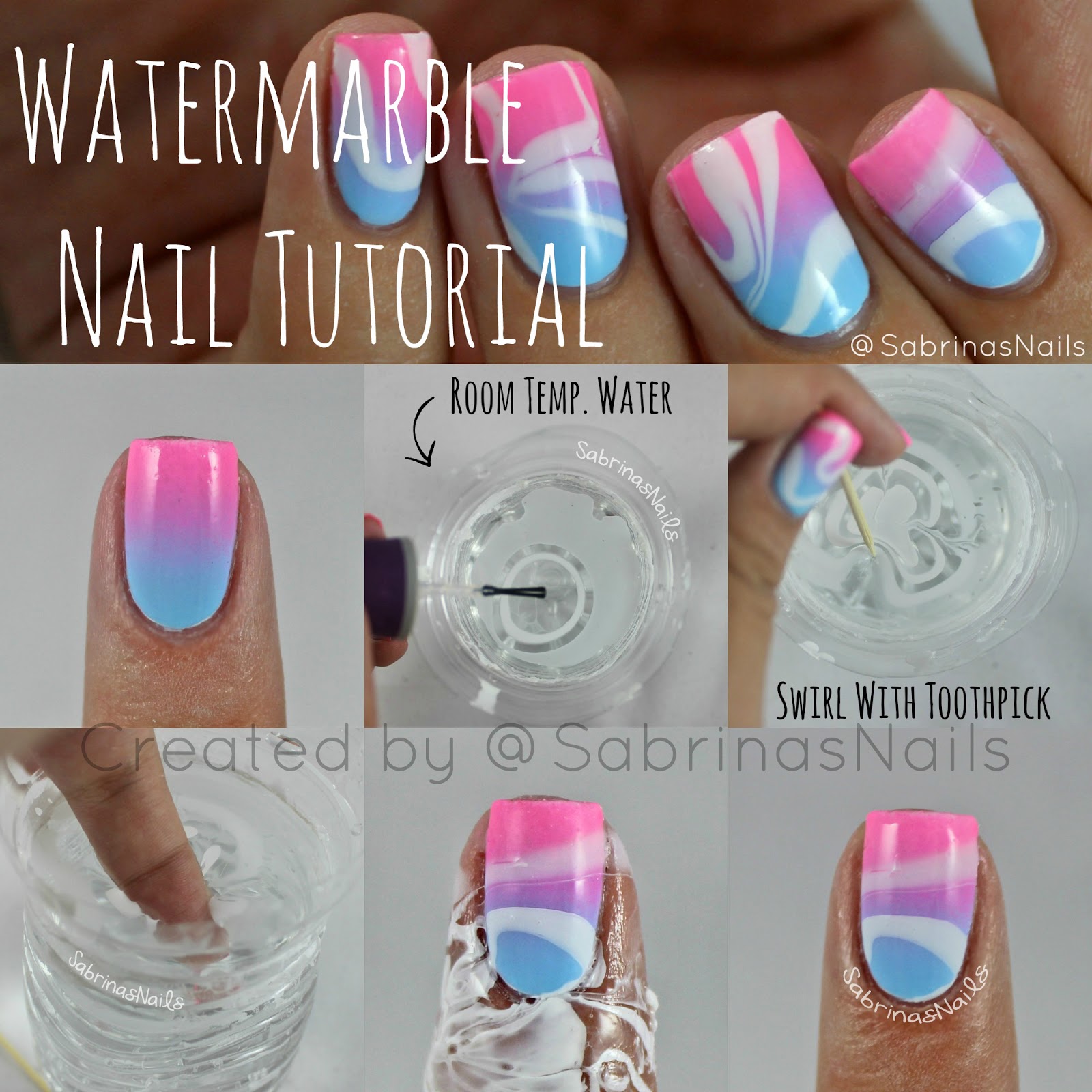 Sabrinas Nails: Watermarble Nail Tutorial