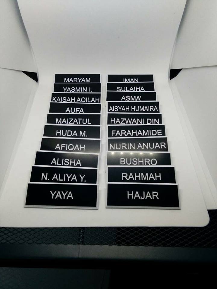 Name Tag Supplier Malaysia Name Tag Kerajaan / Engrave