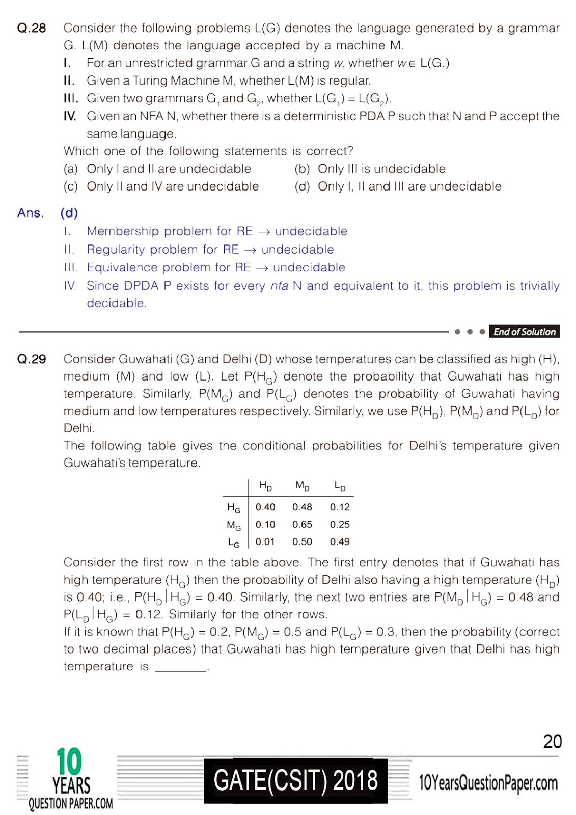 GATE 2018 CS Solution of Question Paper 2018 solved gate cse question paper-20