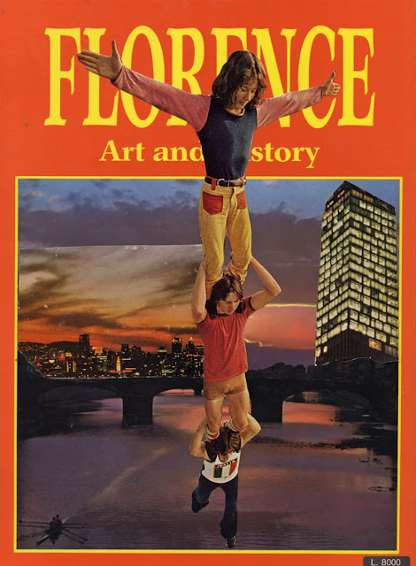 altered collage book about Florence 