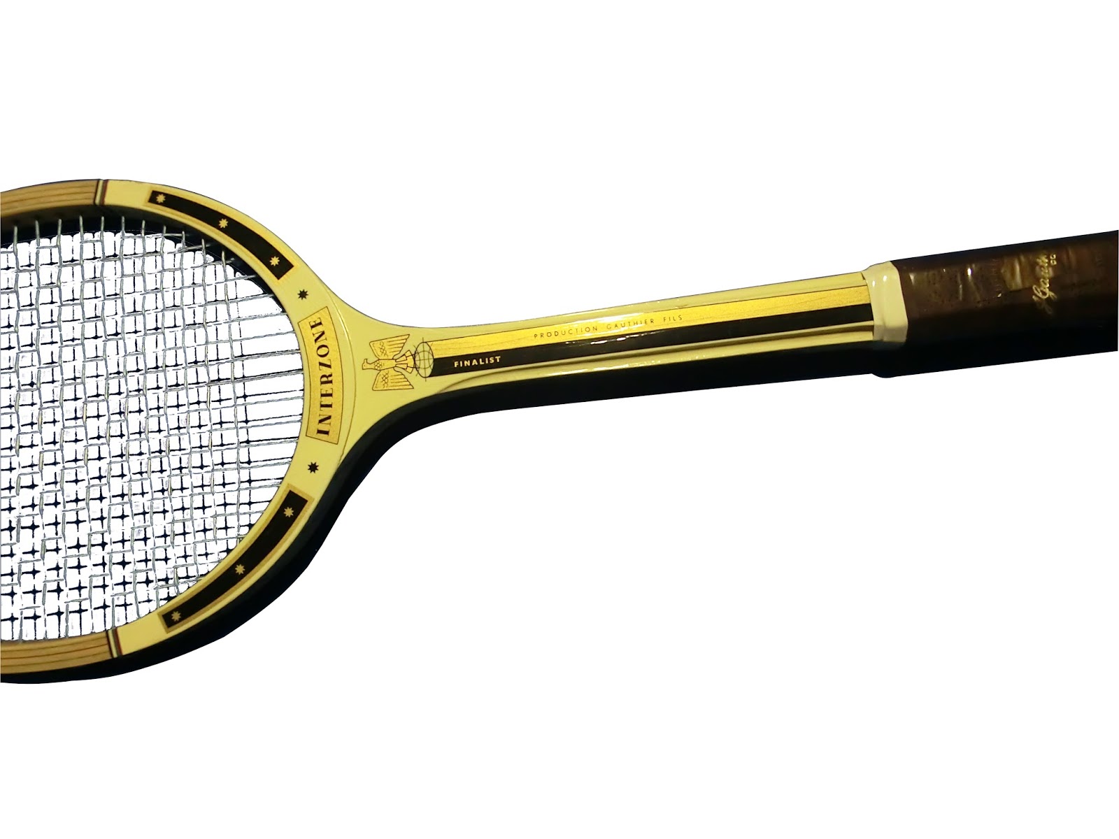 Raquette De Tennis Vintage Gauthier - Équipe De France, Fabrication Française
